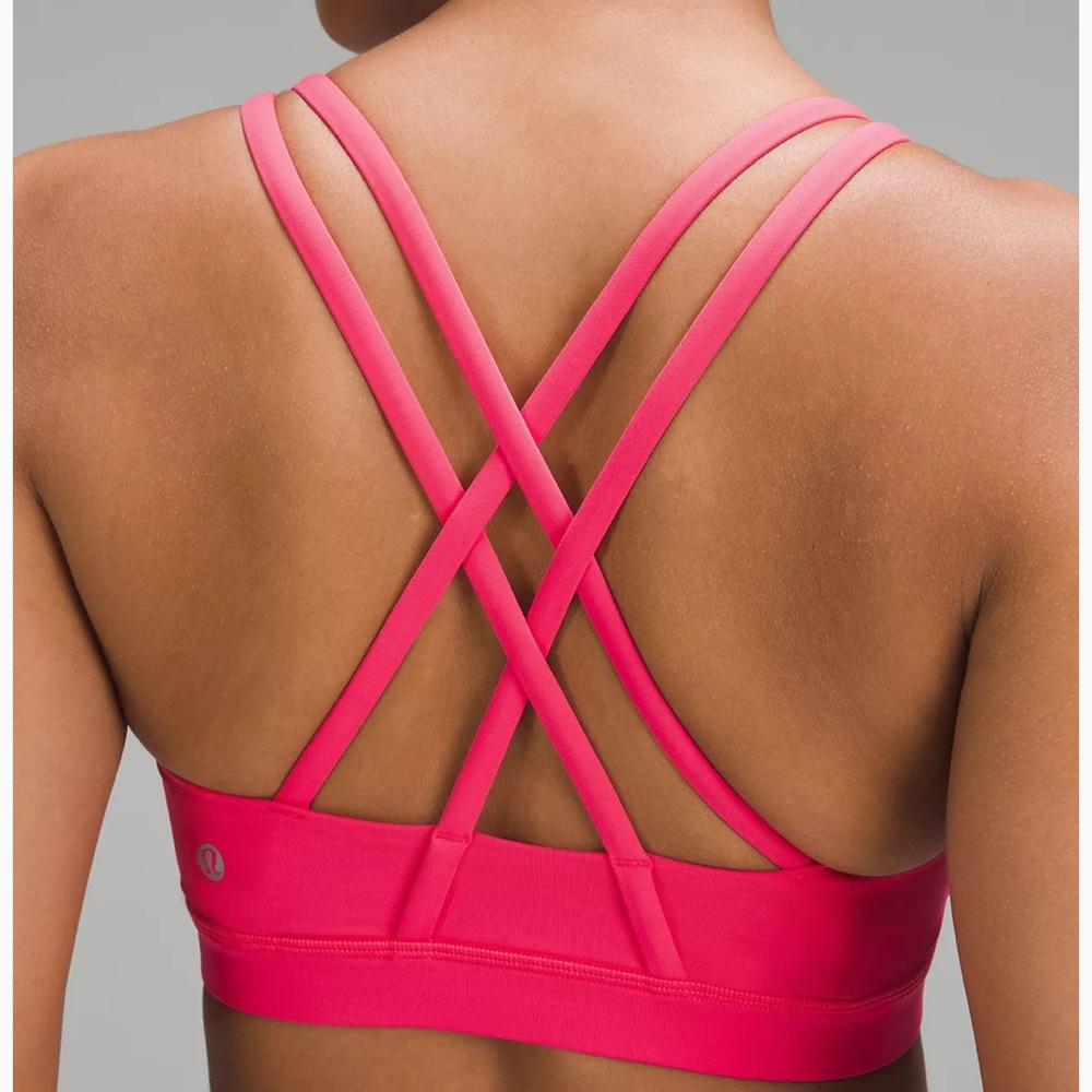 Lululemon Energy Bra Medium Support B-D cups size 4 Pink